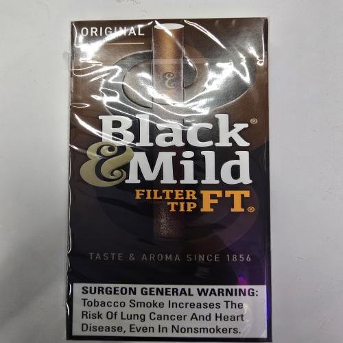 Black &amp; mild  original 5 pipes tobacco 1 box Filter tips