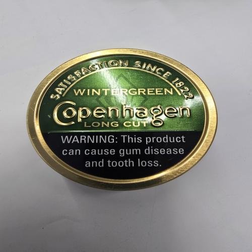 Copenhagen long cut smoke less tobacco green can 1.2 oz