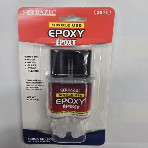 Vazic epoxy glue. 0.2 on clear